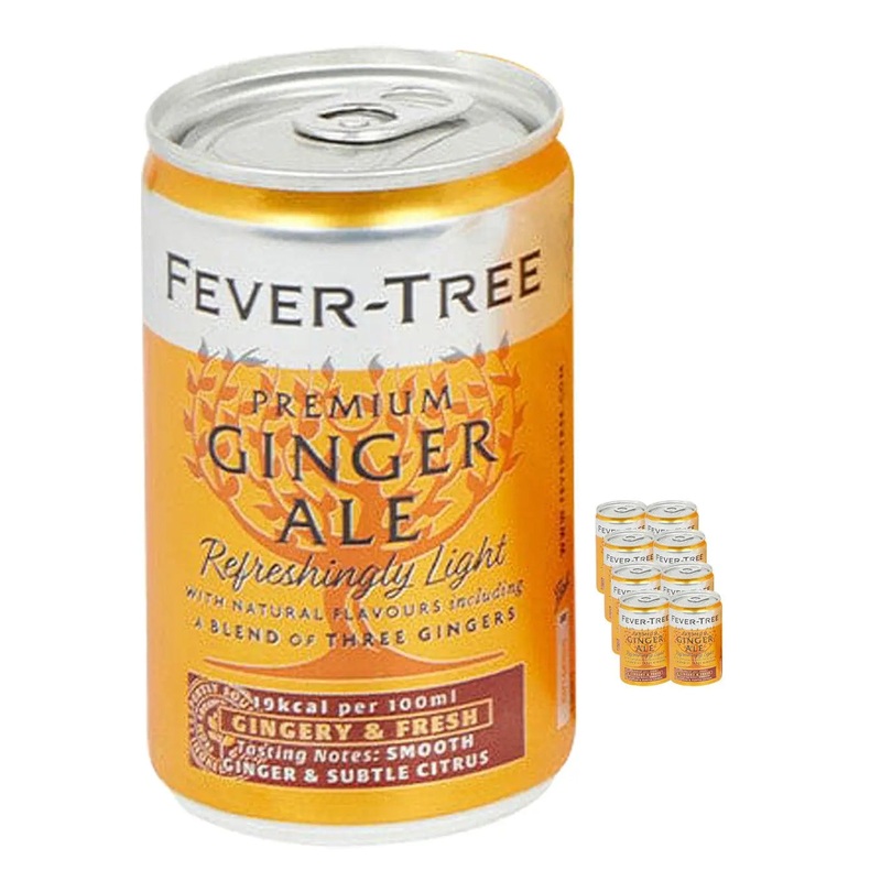Fever-Tree Refreshingly Light Ginger Ale Fridge Pack, 8 x 150 ml