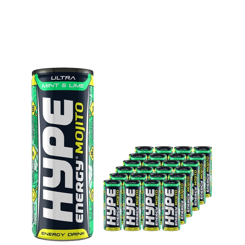Hype Mojito Ultra Mint & Lime Energy Drink Multipack, 24 x 250 ml