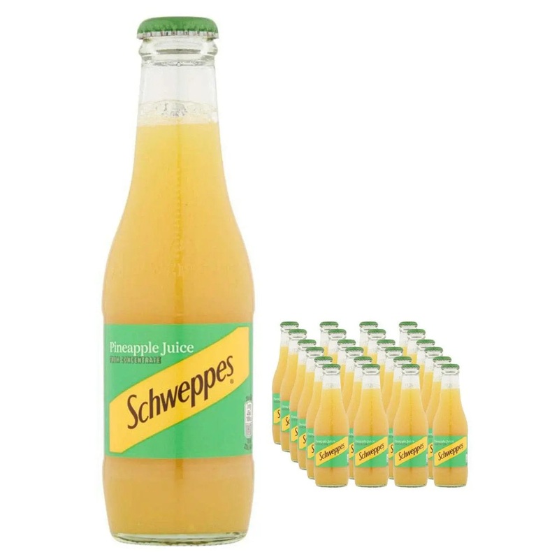 Schweppes Pineapple Juice Multipack, 24 x 200 ml