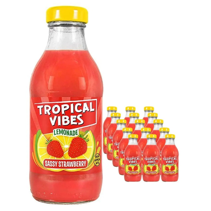 Tropical Vibes Lemonade Sassy Strawberry Multipack, 15 x 300 ml