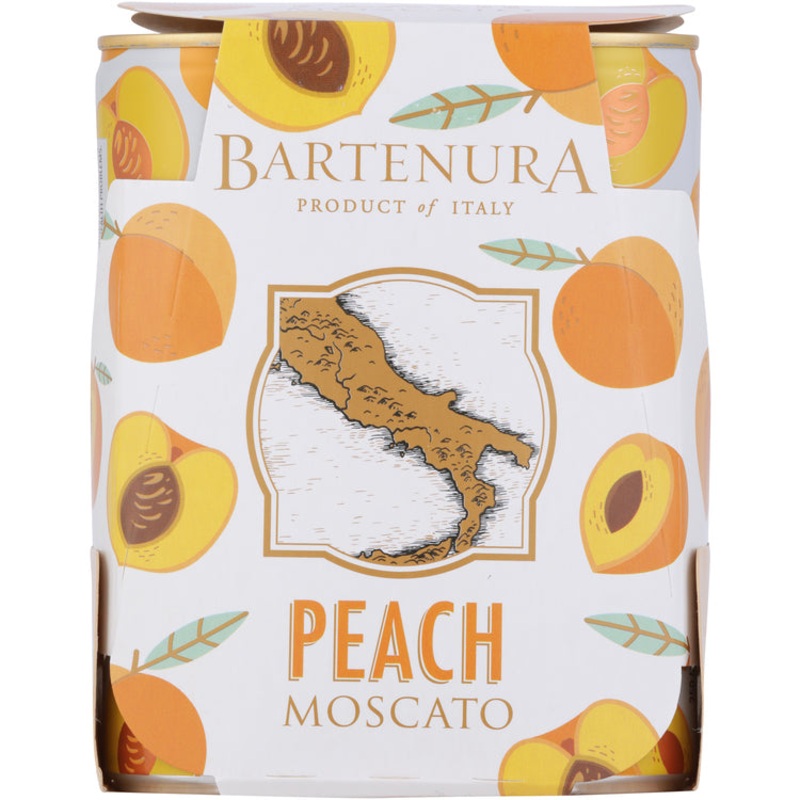 BARTENURA MOSCATO PEACH CAN 12/4PK