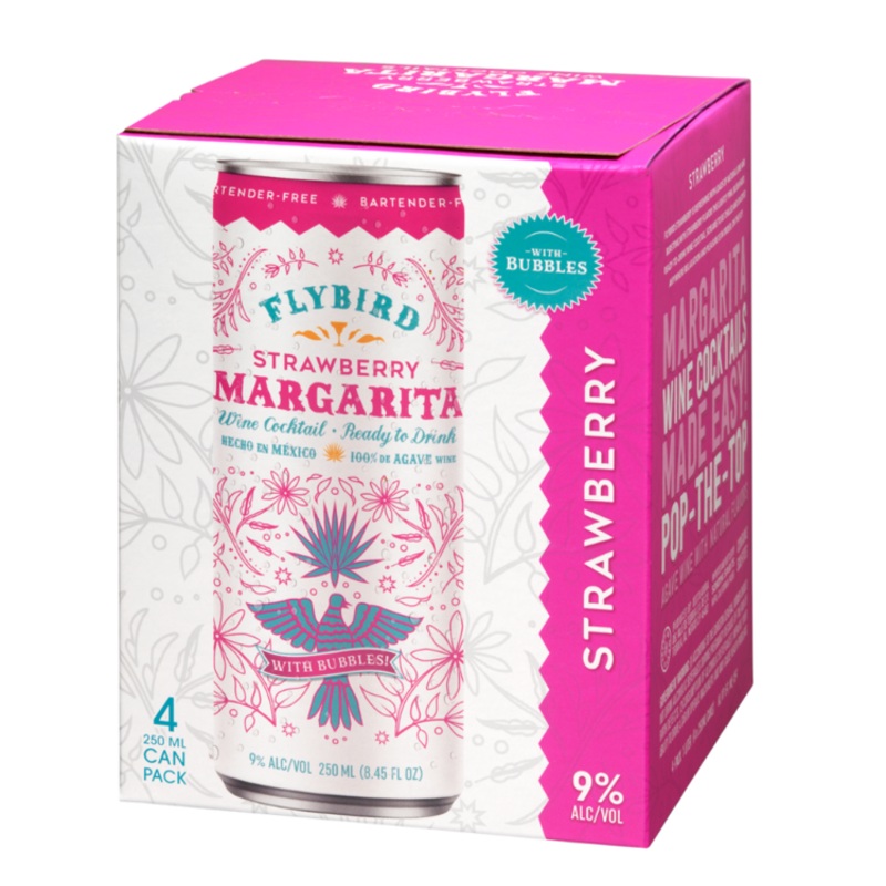 FLYBIRD CKTL MARG STRA(WINE)CAN6/4