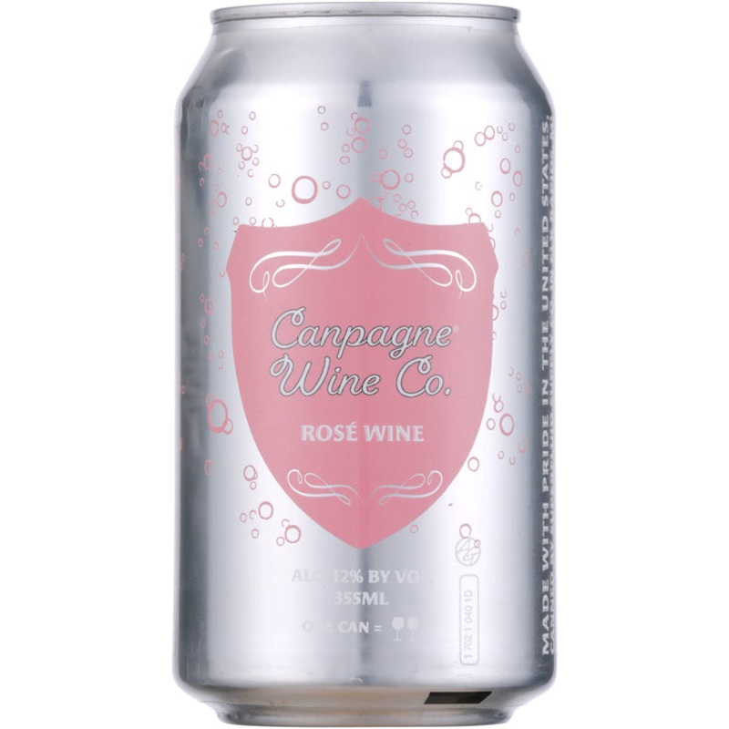 CANPAGNE BUBBLY ROSE CAN 2/12PK