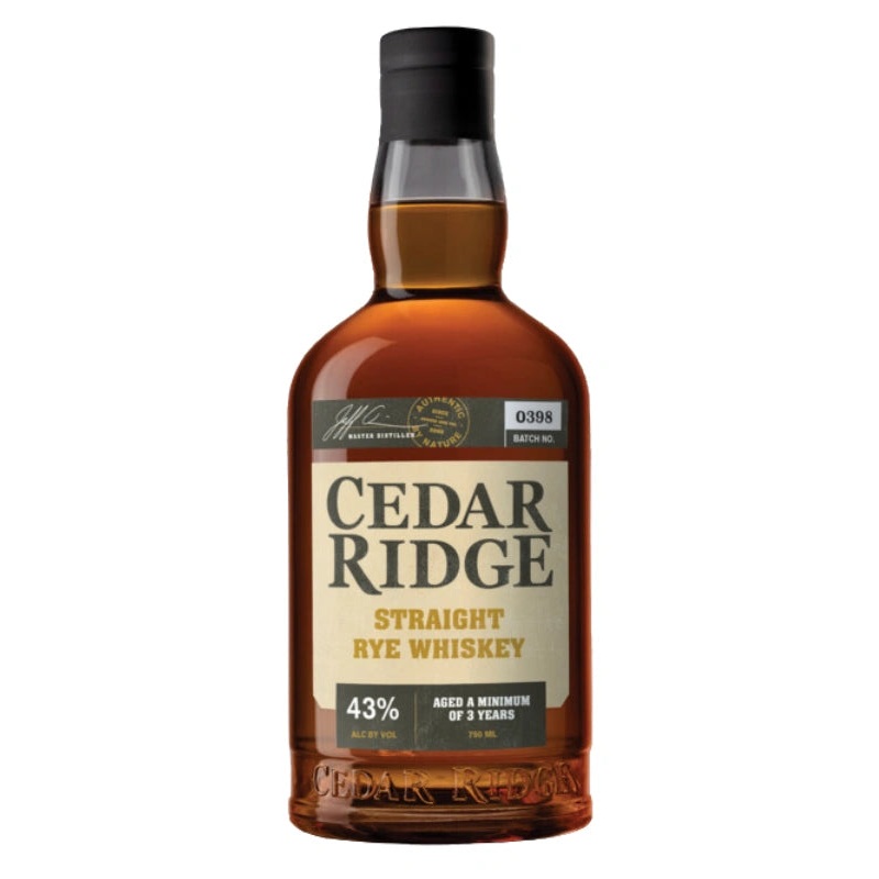 Cedar Ridge Straight Rye Whiskey 750mL