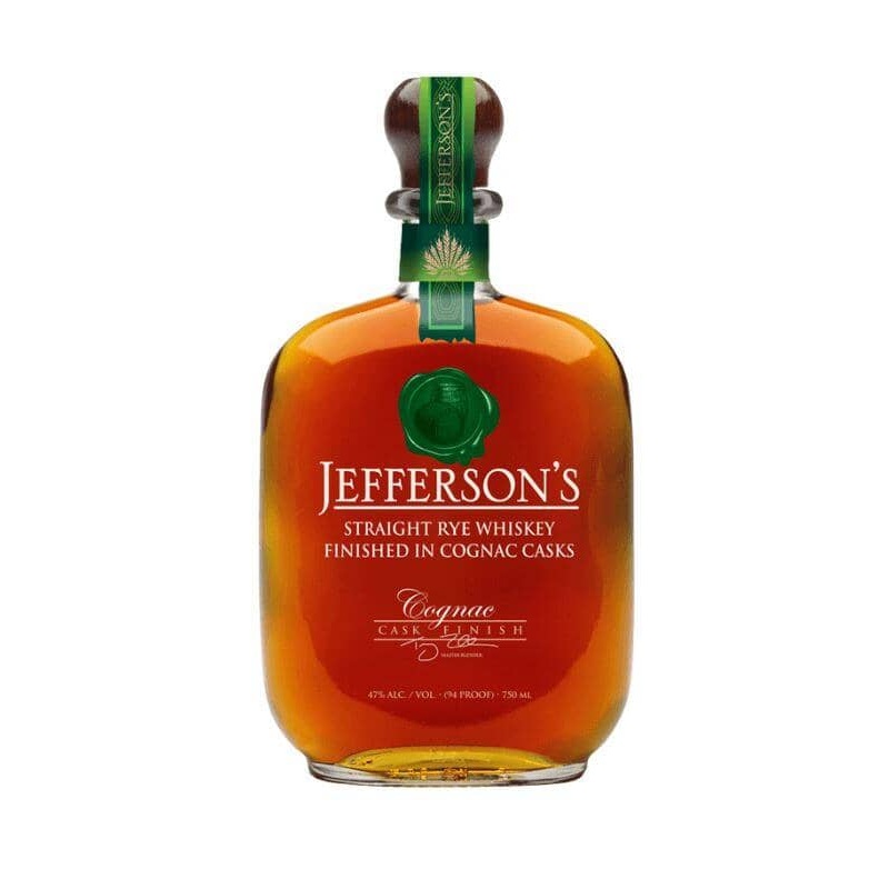 Jeffersons Straight Rye Whiskey Finished In Cognac Casks 750mL