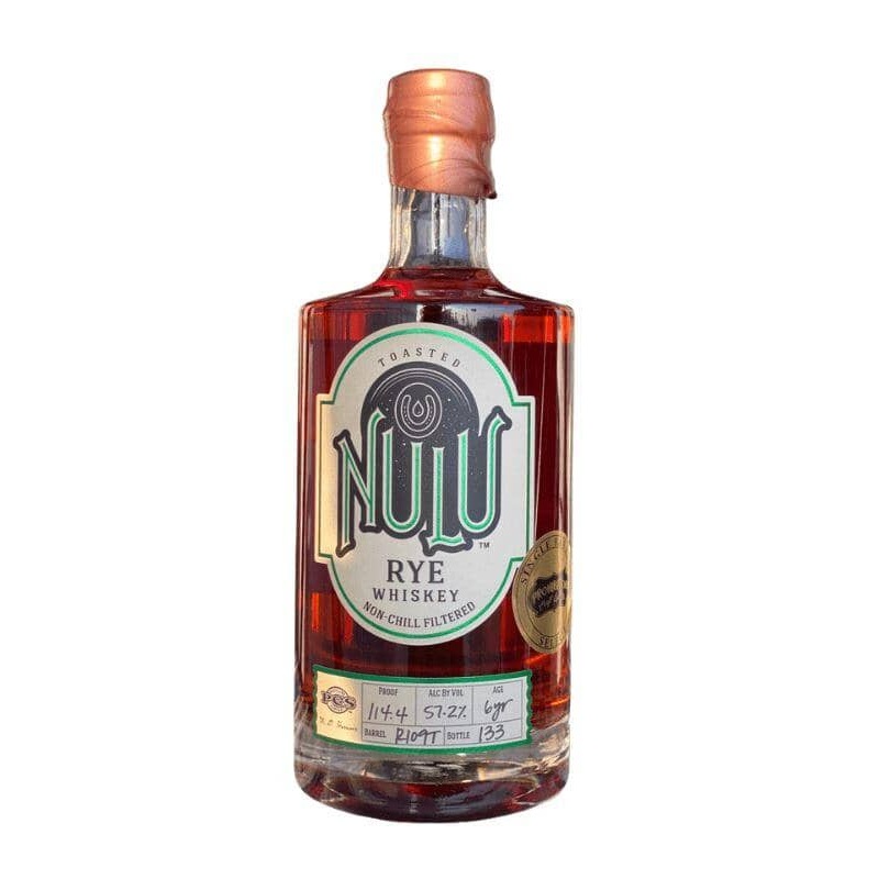 Nulu Toasted Barrel 'Prohibition Craft Spirits' Single Barrel Rye Whiskey 114.4 Proof 750mL
