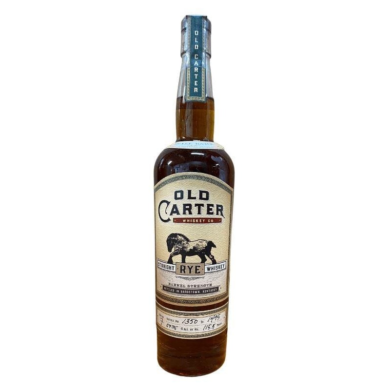 Old Carter Straight Rye Whiskey Batch 7 2021 Release