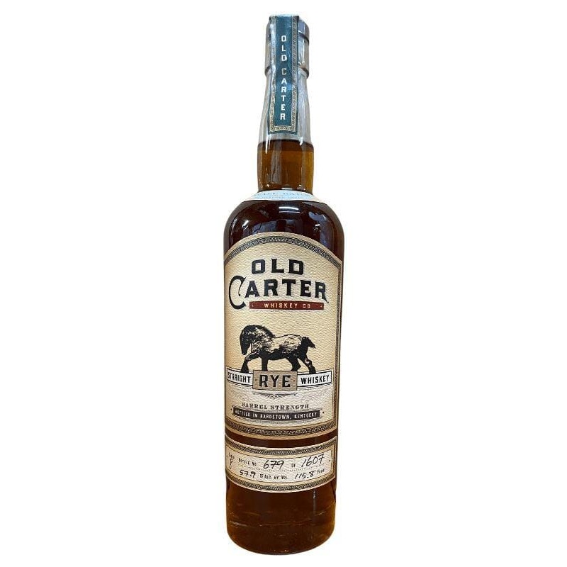 Old Carter Straight Rye Whiskey Batch 8 2021 Release