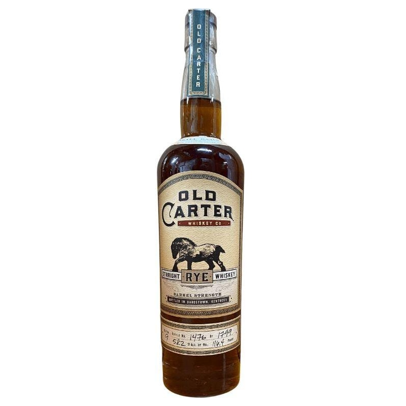 Old Carter Straight Rye Whiskey Batch 9 2021 Release