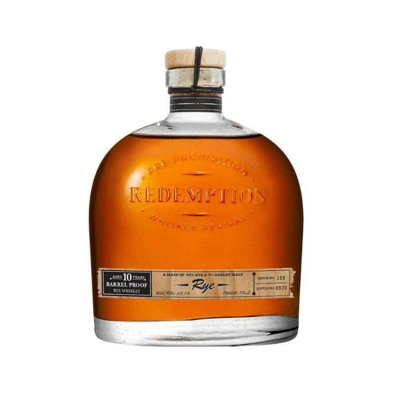 Redemption 10 Years Barrel Proof Rye Whiskey 750mL