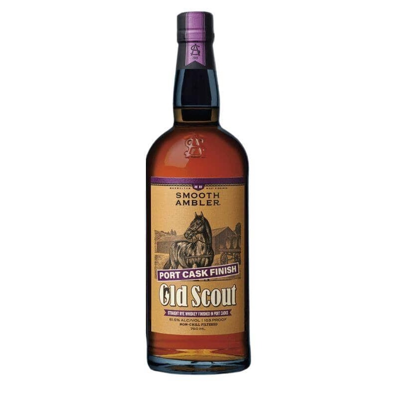 Smooth Ambler Old Scout Port Cask Finish Rye Whiskey 750mL