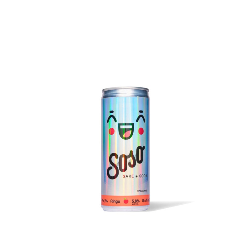 SOSO SAKE SODA RINGO CAN 6/4PK