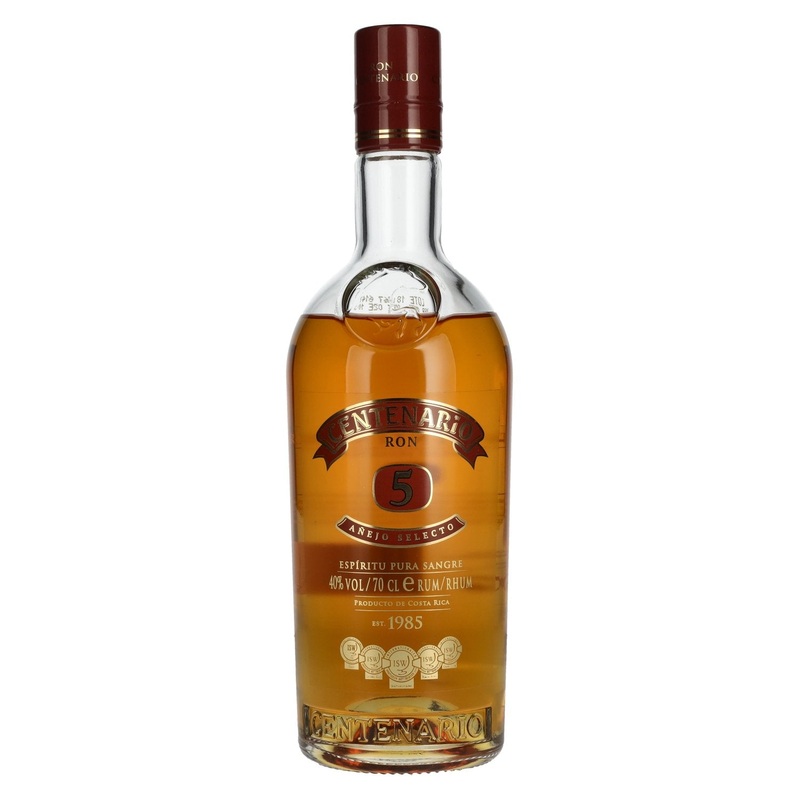 Ron Centenario 5 ANEJO SELECTO Rum 40% Vol. 0,7l