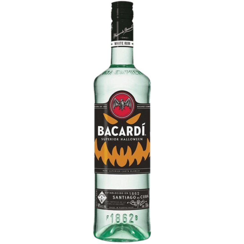Bacard Superior Rum Halloween Glow-In-The-Dark Edition - 750ML
