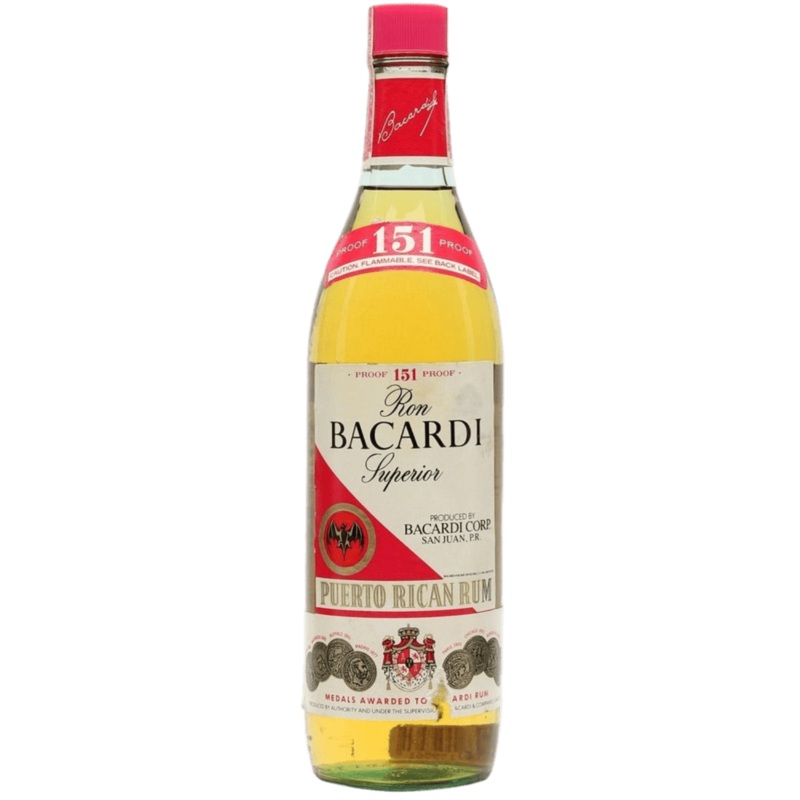 Bacardi 151 Rum Original Label - 750ML