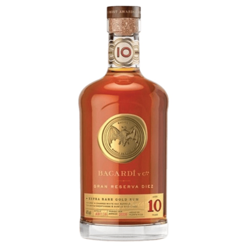 Bacardi Rum Gold Extra Rare Gran Reserva Diez Rum - 750ML