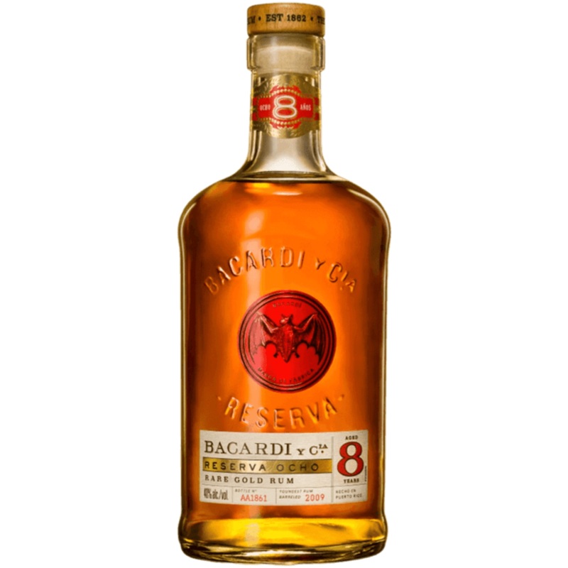 Bacardi Rum Gold Reserva Ocho 8 Year - 750ML