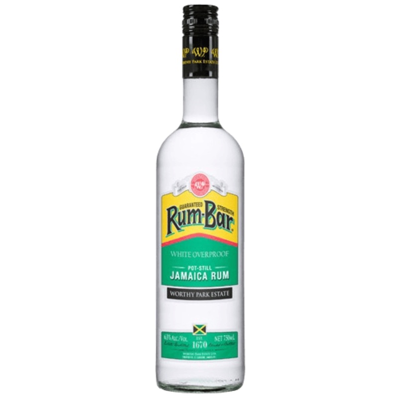 Worthy Park Rum-Bar Overproof White Rum - 750ML