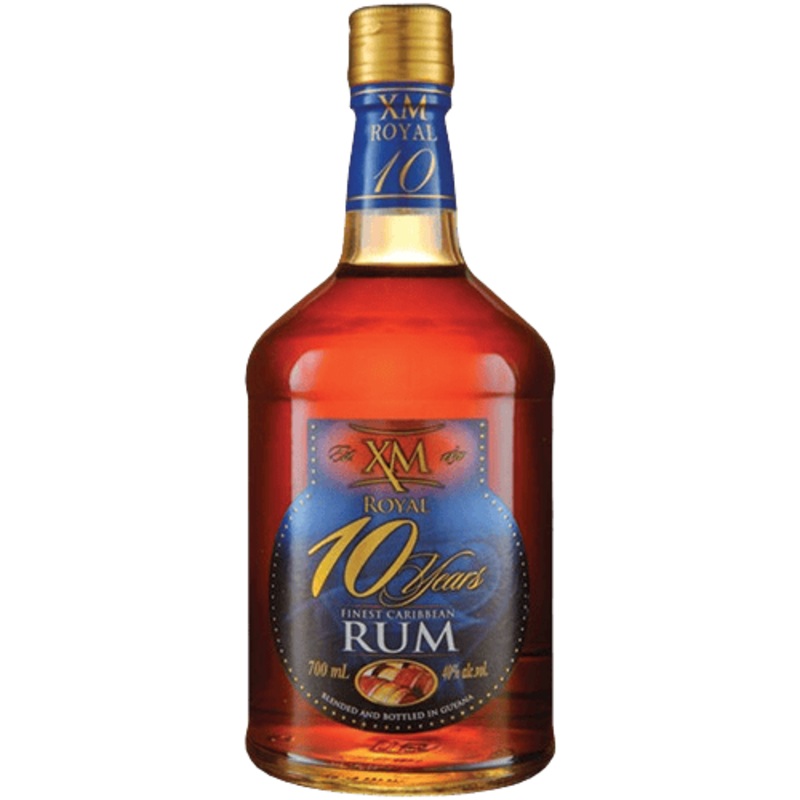 XM Rum 10 Years Old Royal Finest Caribbean Rum - 750ML