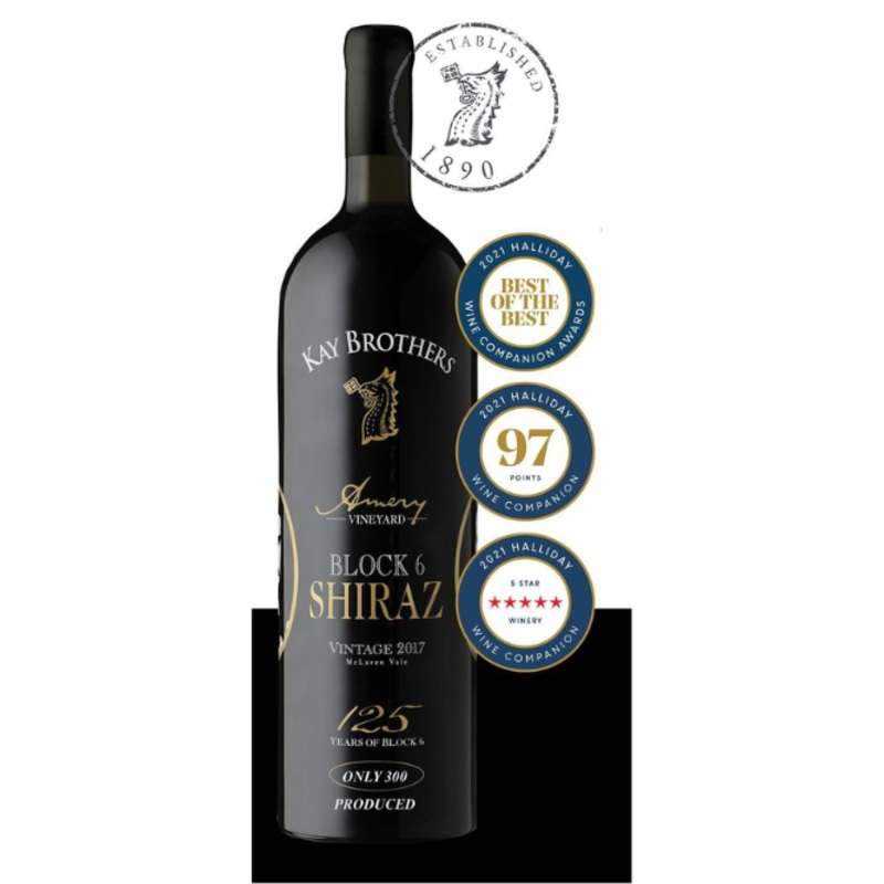 2017 Kay Brothers Amery Vineyards Block 6 Shiraz 1.5L Magnum