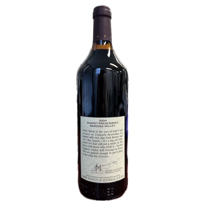 2004 Rockford Basket Press Shiraz 750ml