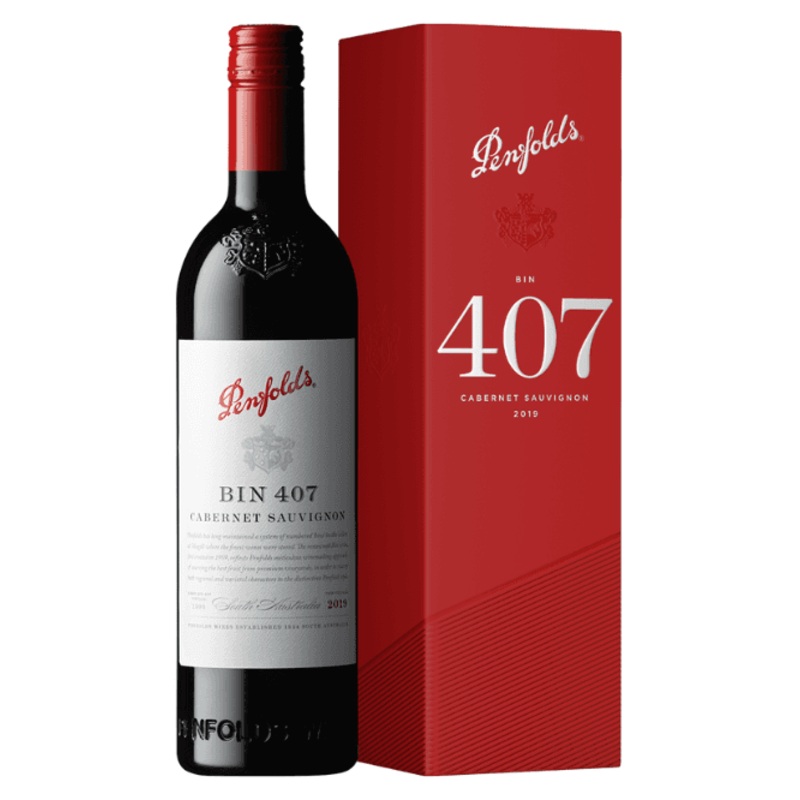 2019 Penfolds Bin 407 Cabernet Sauvignon 750ml Gift Box
