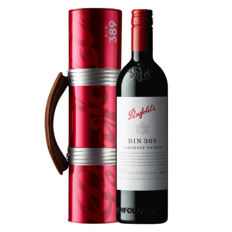 2019 Penfolds Bin 389 Cabernet Shiraz Travel Tin Gift Pack 750ml