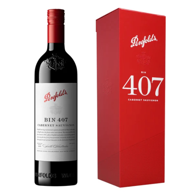 2020 Penfolds Bin 407 Cabernet Sauvignon 750ml Gift Box