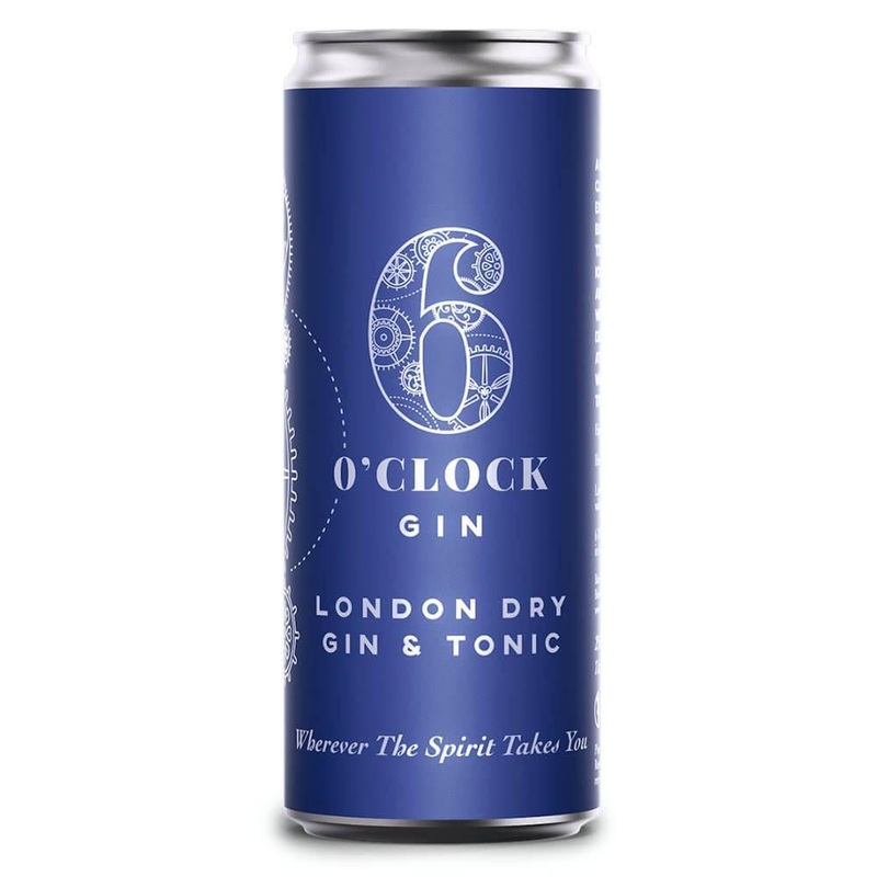 6 O'Clock London Dry Gin & Tonic 4pk