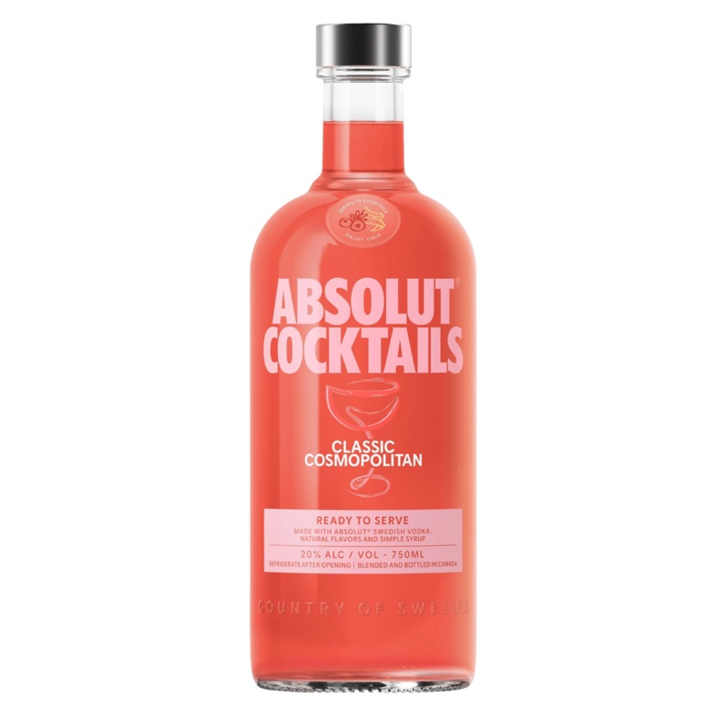 ABSOLUT RTD COSMOPOLITAN 750ML