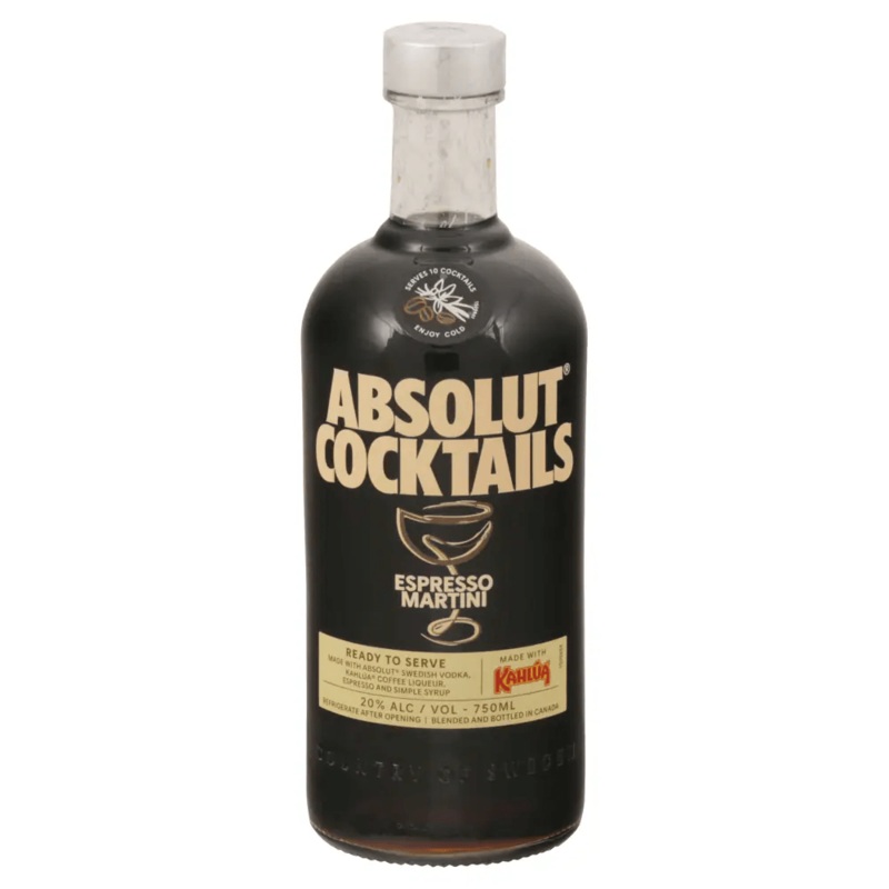ABSOLUT RTD ESPRESSO MARTINI 750ML
