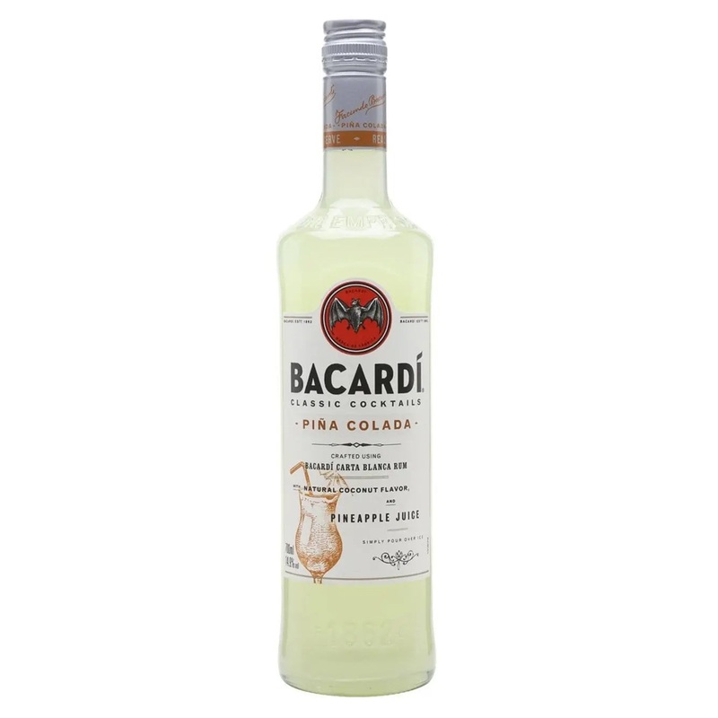 Bacardi Pina Colada Premixed Cocktail, 70 cl