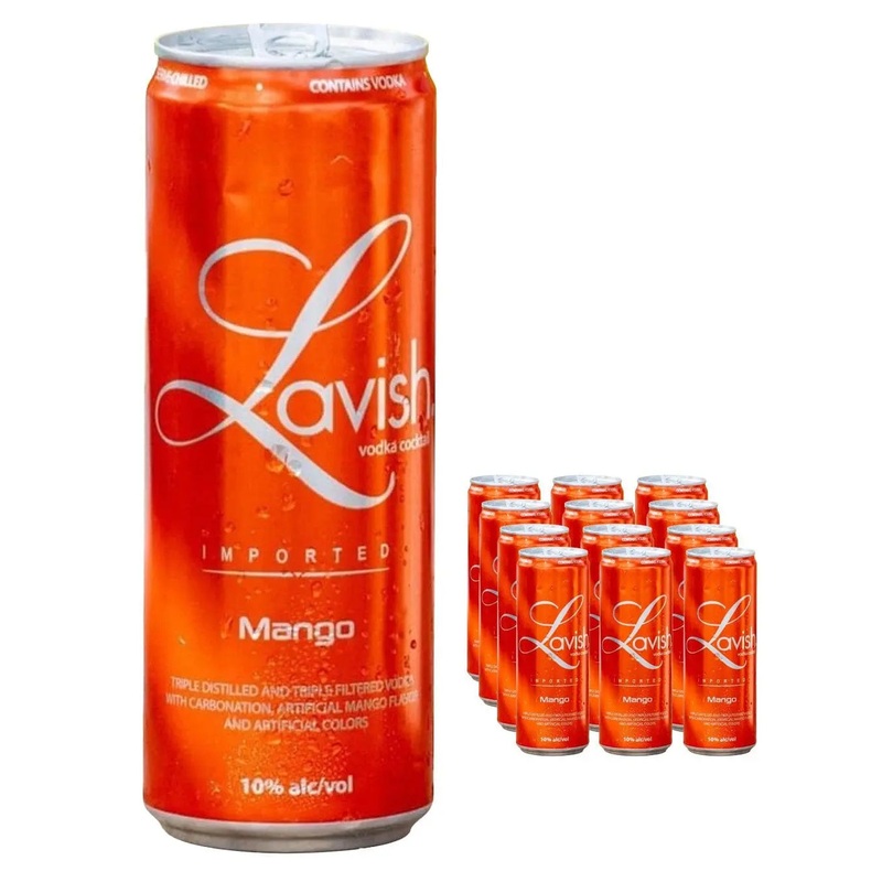 Lavish Mango Vodka Cocktail Can Multipack, 12 x 330 ml