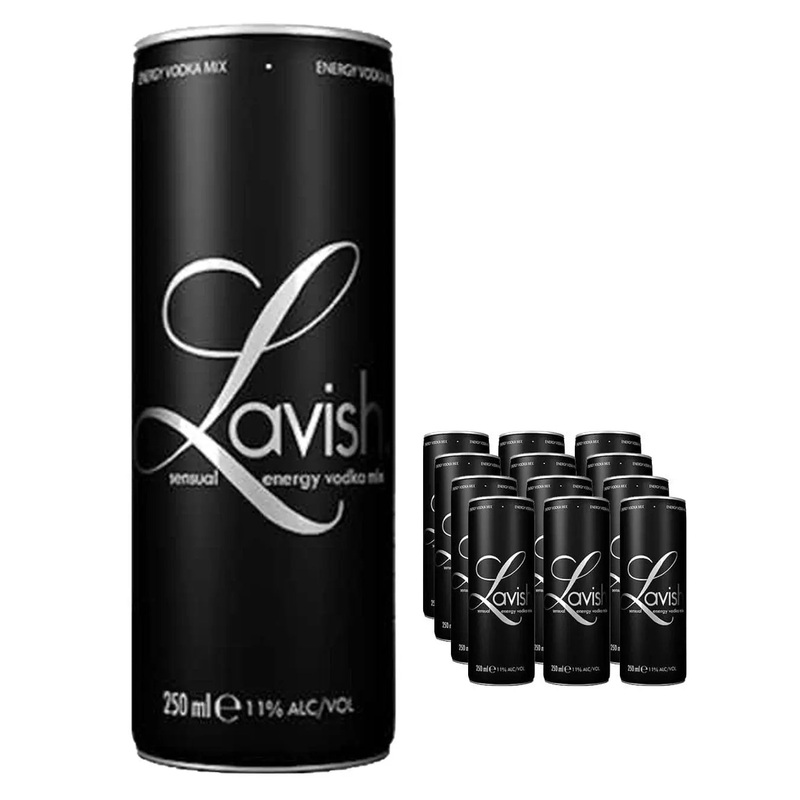 Lavish Sensual Original Vodka Mix Can Multipack, 12 x 250 ml