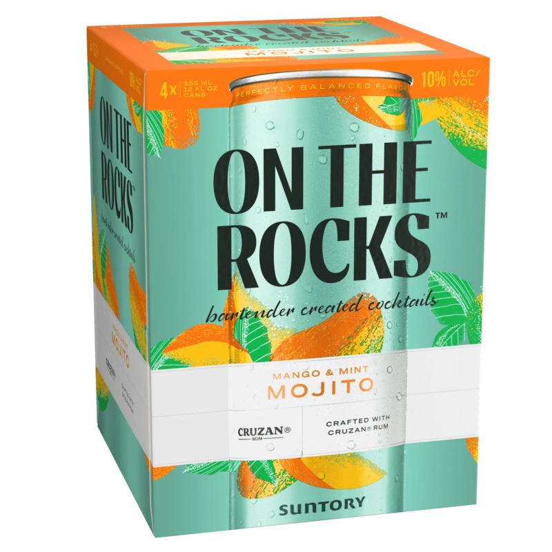 ON THE ROCKS RTD MANGO MINT MOJITO 4PK