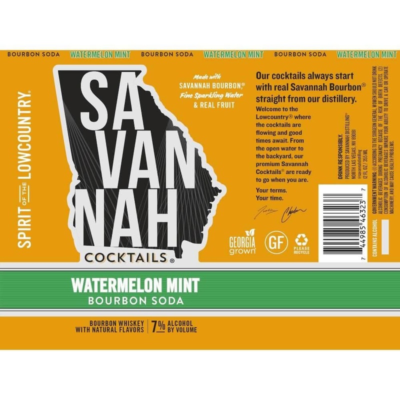Savannah Cocktails Watermelon Mint Bourbon Soda