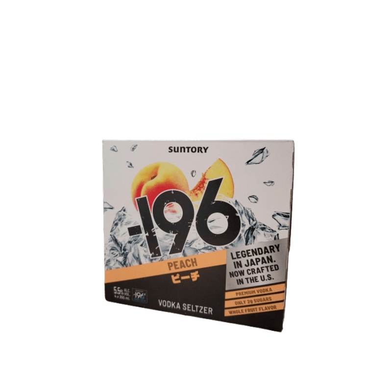 SUNTORY -196 PEACH SELTZER 4PK
