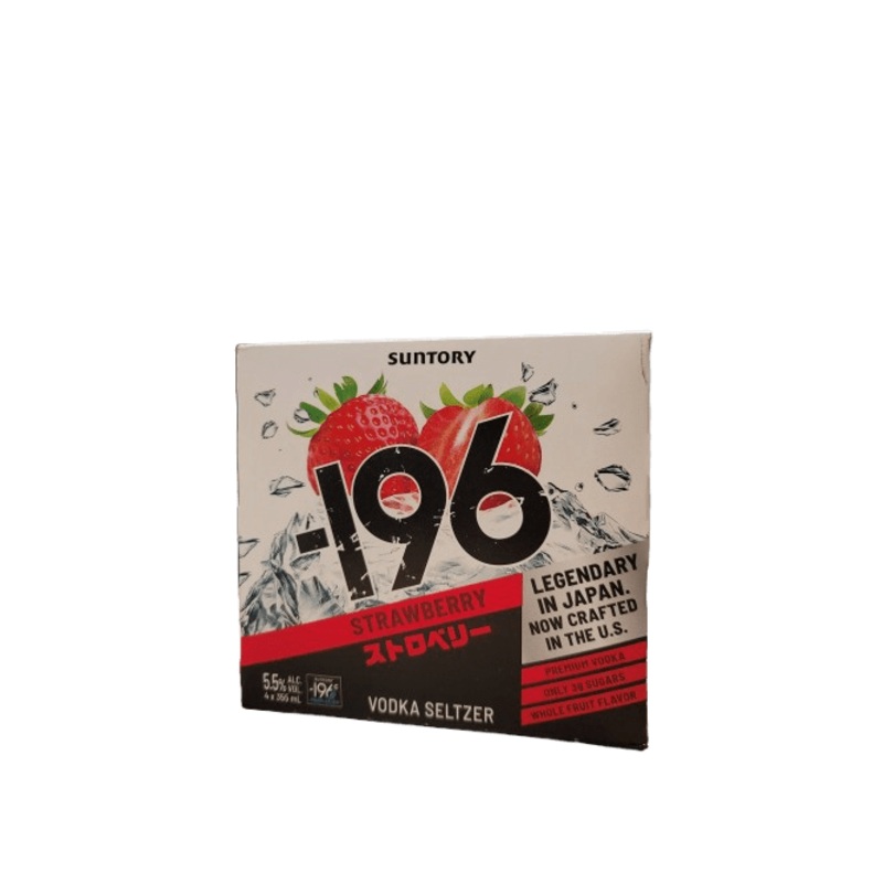 SUNTORY -196 STRAWBERRY SELTZER 4PK