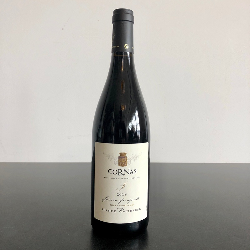 2019 Franck Balthazar Cornas Sans Soufre Ajoute Rhone, France