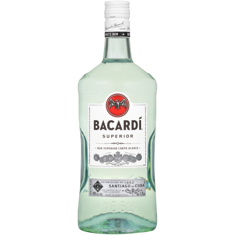 BACARDI RUM SUP WHT 80W/50ML RUM