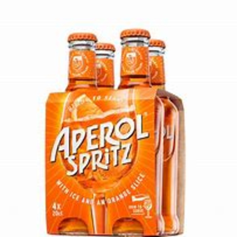Aperol Spritz Rtd 4 Pack Bottles