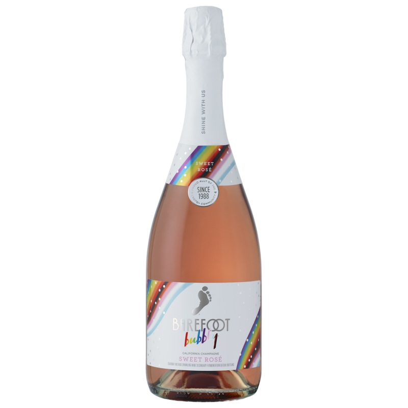 Barefoot Sparkling Barefoot Bubb Pride Swt Rose