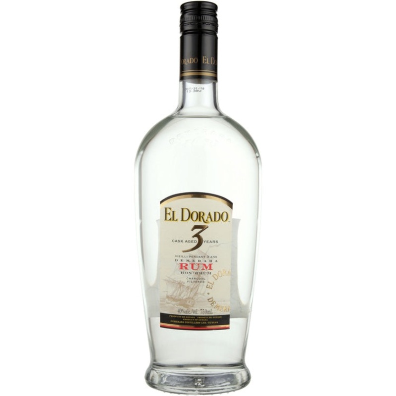 EL DORADO RUM CASK WHITE 3YR 80