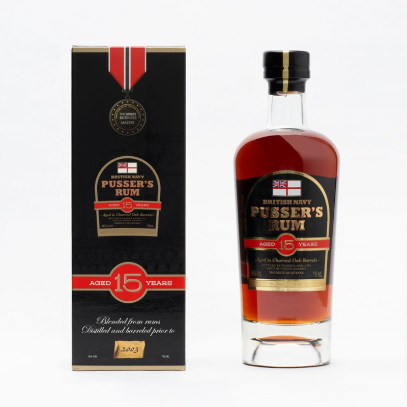 PUSSERS BRITISH NAVY RUM 15YR 80GB