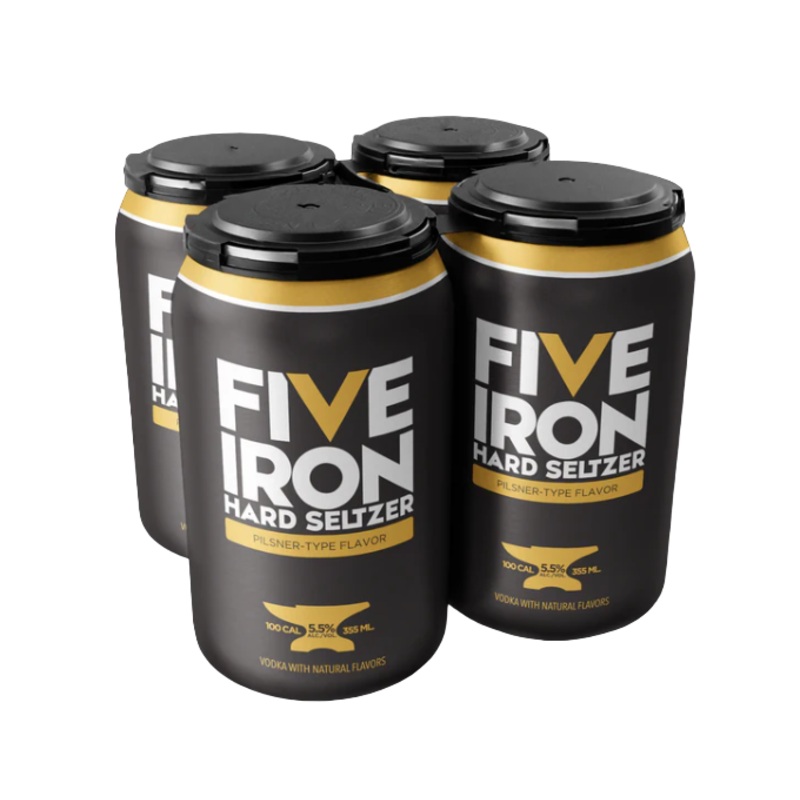 Five Iron Hard Seltzer Pilsner 355ml 4-Pack Can
