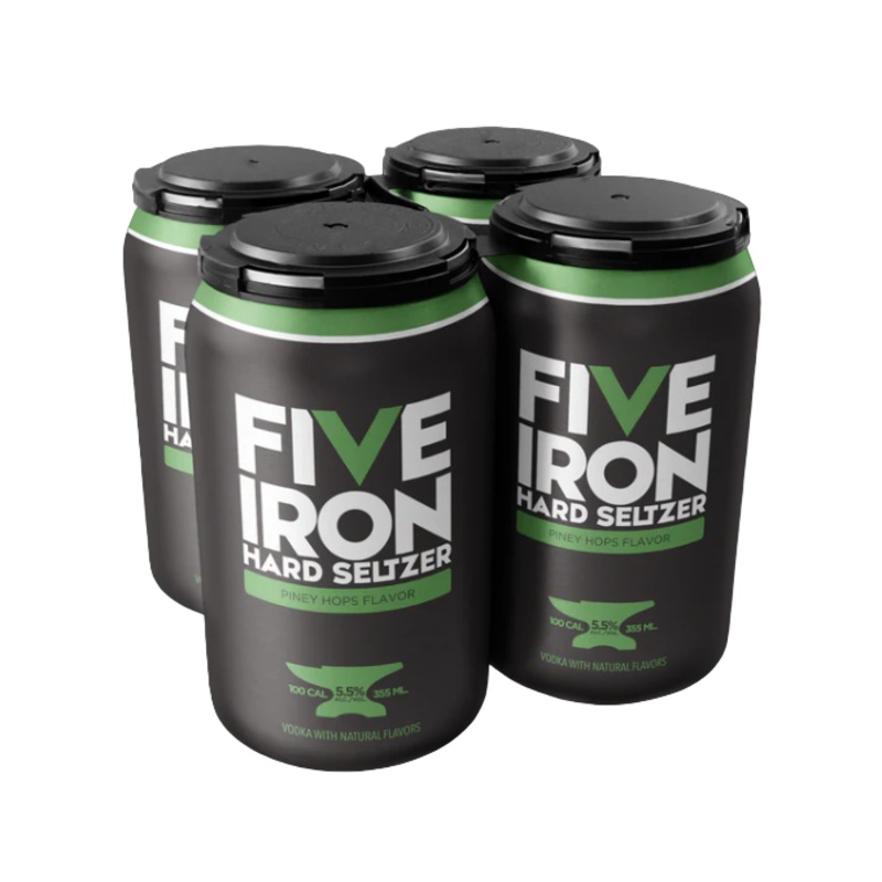 Five Iron Hard Seltzer Piney Hops 355ml 4-Pack Can