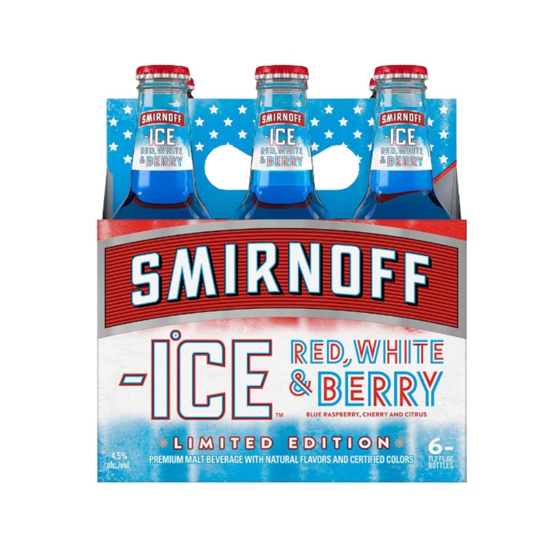 Smirnoff Ice Red White And Berry 11.2oz 6-Pack Bottle