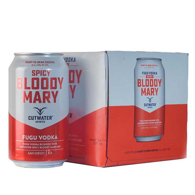 Cutwater Spicy Bloody Mary Cocktail 4 Pack-12oz