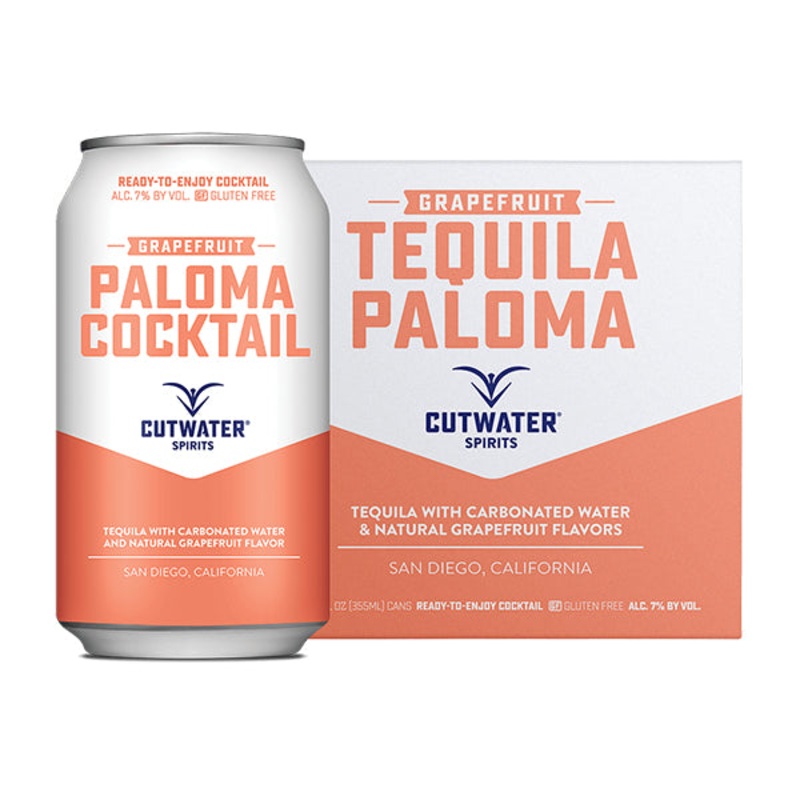 Cutwater Tequila Paloma Cocktail 4 Pack-12oz Can