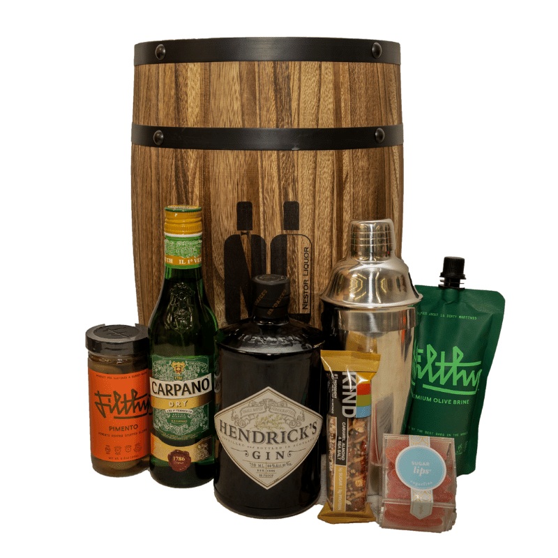 Dirty Martini Cocktail Gift Basket